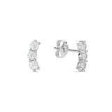 Genevieve Moissanite Earrings - Total 0.51 Carat DEF-color Gemstone