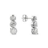 Nola Moissanite Earrings - Total 1.53 Carat DEF-color Gemstone