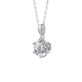 Maia Moissanite Pendant - 2.55 Carat DEF-color Gemstone