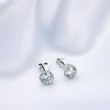 Chantria Moissanite Earrings - Total 1.70 Carat DEF-color Gemstone