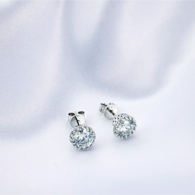 Chantria Moissanite Earrings - Total 1.70 Carat DEF-color Gemstone