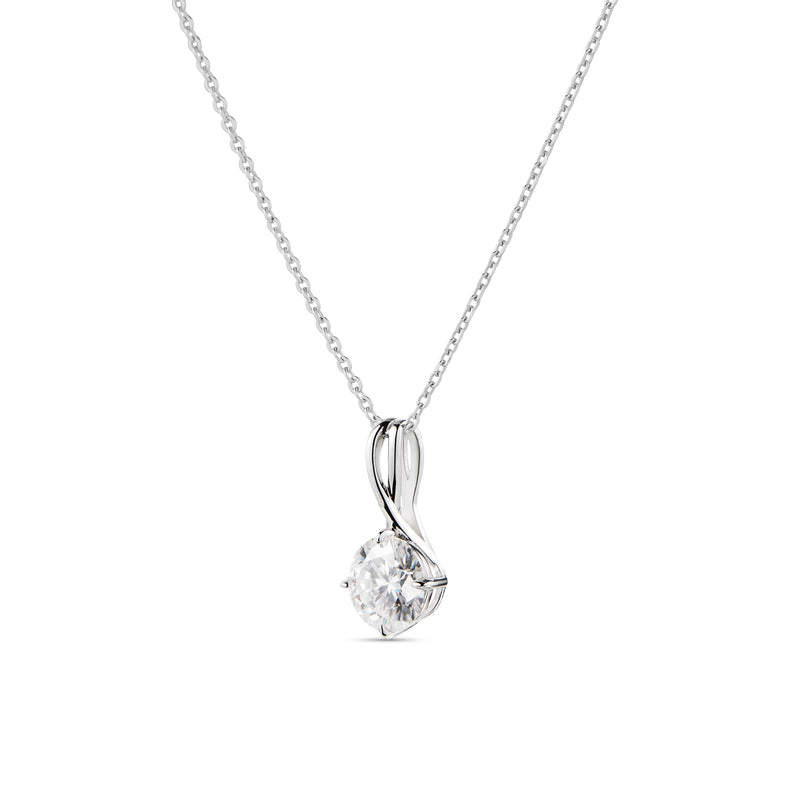 Viola Moissanite Pendant - 2.55 Carat DEF-color Gemstone