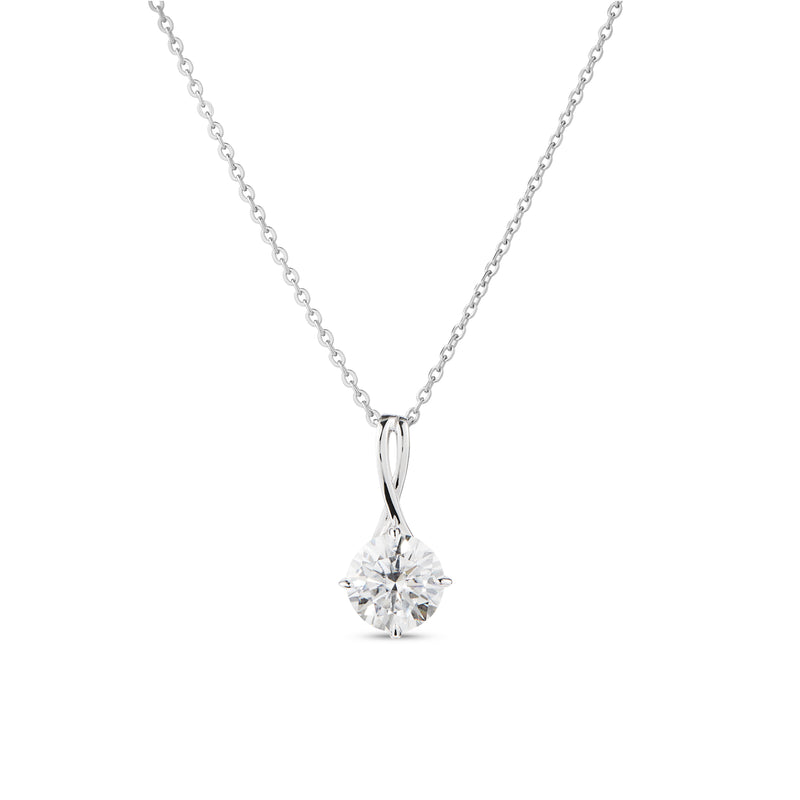 Viola Moissanite Pendant - 2.55 Carat DEF-color Gemstone