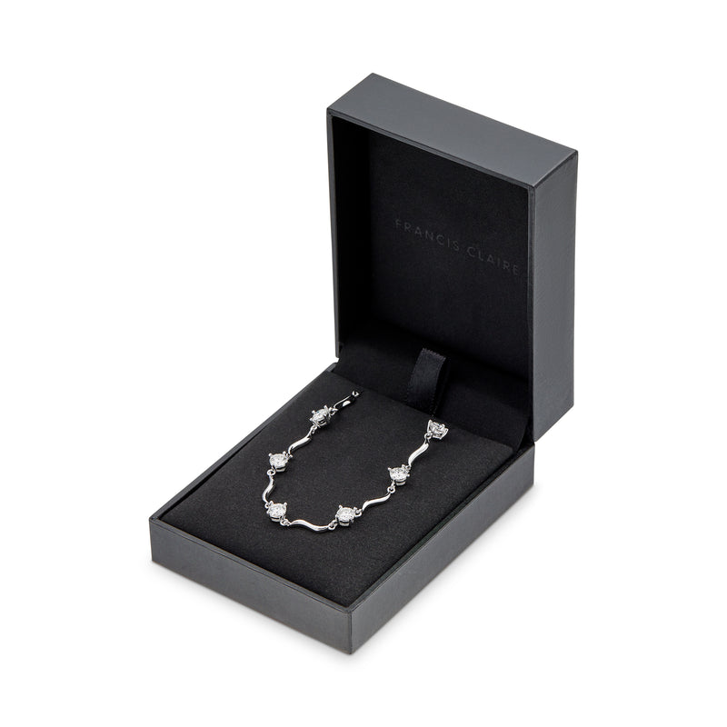 Arwen Moissanite Bracelet - Total 2.55 Carat DEF-color Gemstone