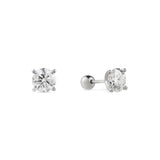 Lillin Moissanite Earrings - 1.7 Carat DEF-color Gemstone
