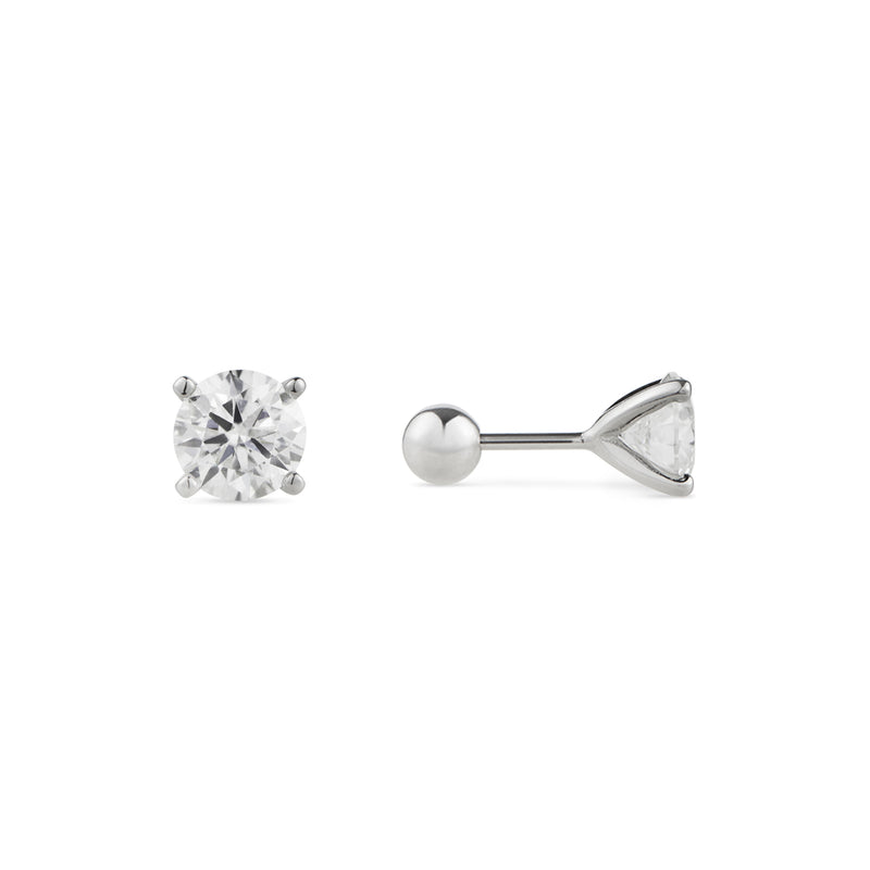 Lillin Moissanite Earrings - 1.7 Carat DEF-color Gemstone