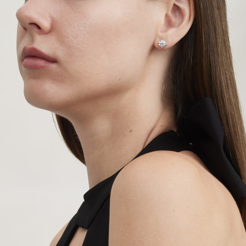 Lillin Moissanite Earrings - 1.7 Carat DEF-color Gemstone