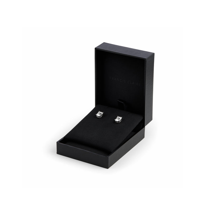 Freya Moissanite Earrings - 1.7 Carat DEF-color Gemstone