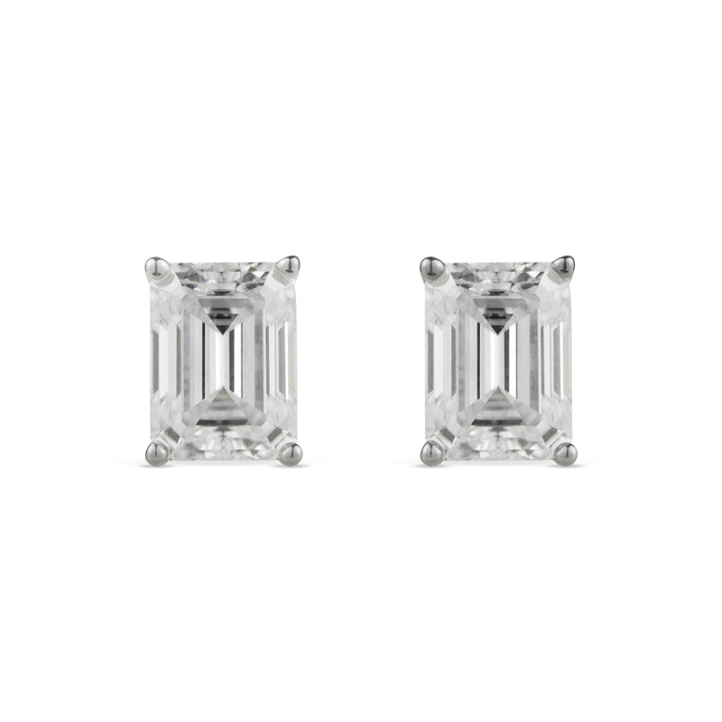 Freya Moissanite Earrings - 1.7 Carat DEF-color Gemstone