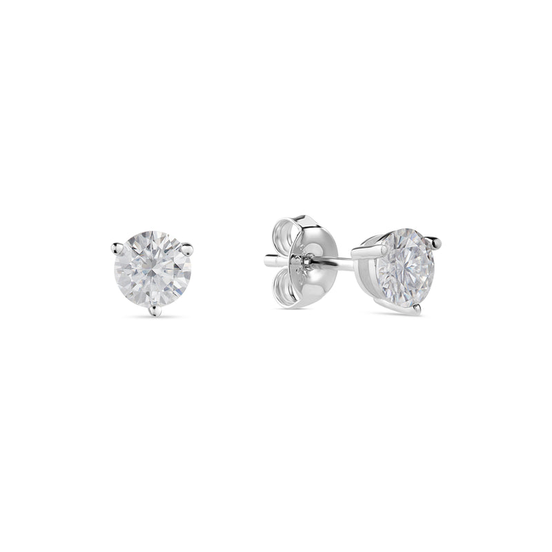 Elara Moissanite Earrings - 0.85 Carat DEF-color Gemstone