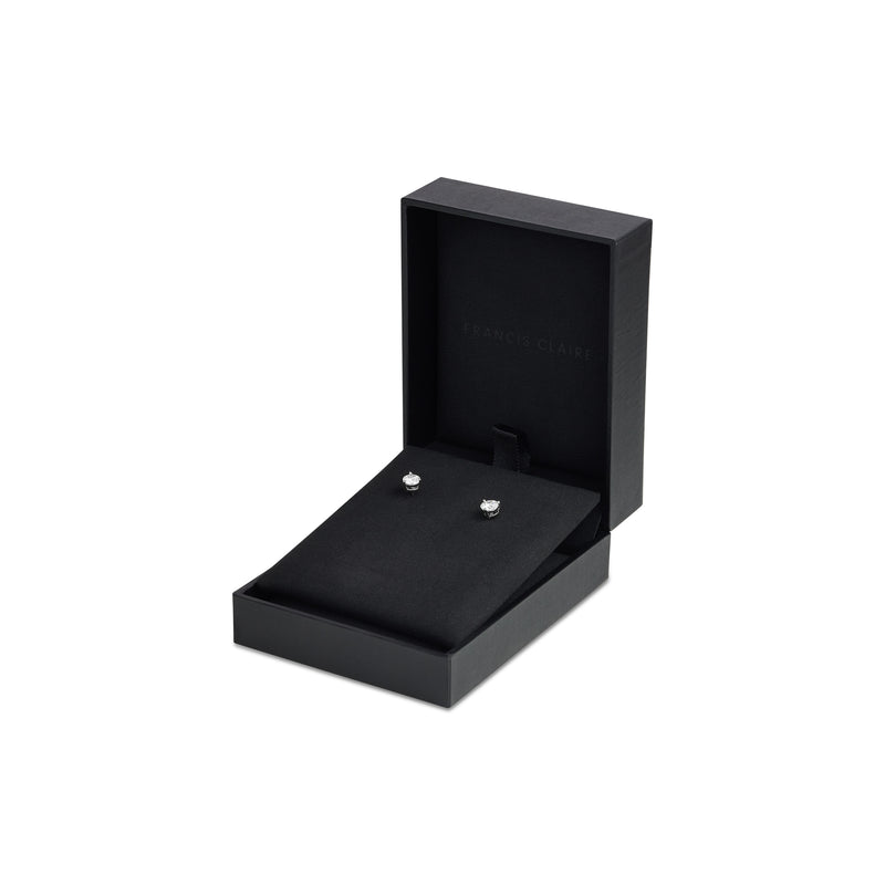 Elara Moissanite Earrings - 0.85 Carat DEF-color Gemstone