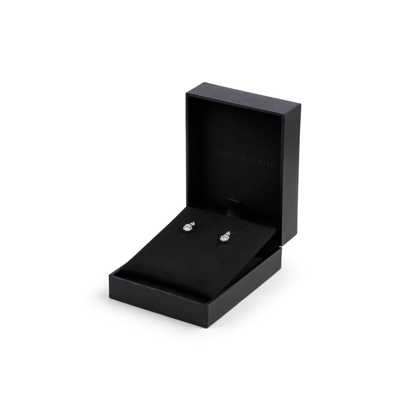 Zara Moissanite Earrings - Total 1 Carat DEF-color Gemstone