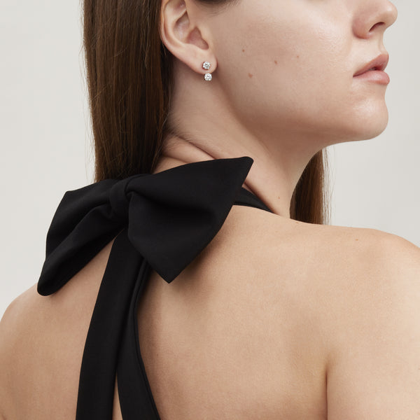 Nova Moissanite Earrings - Total 1.7 Carat DEF-color Gemstone