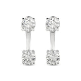 Nova Moissanite Earrings - Total 1.7 Carat DEF-color Gemstone