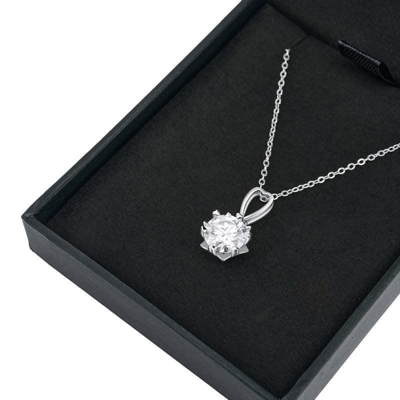 Petra Moissanite Pendant - 2.55 Carat DEF-color Gemstone