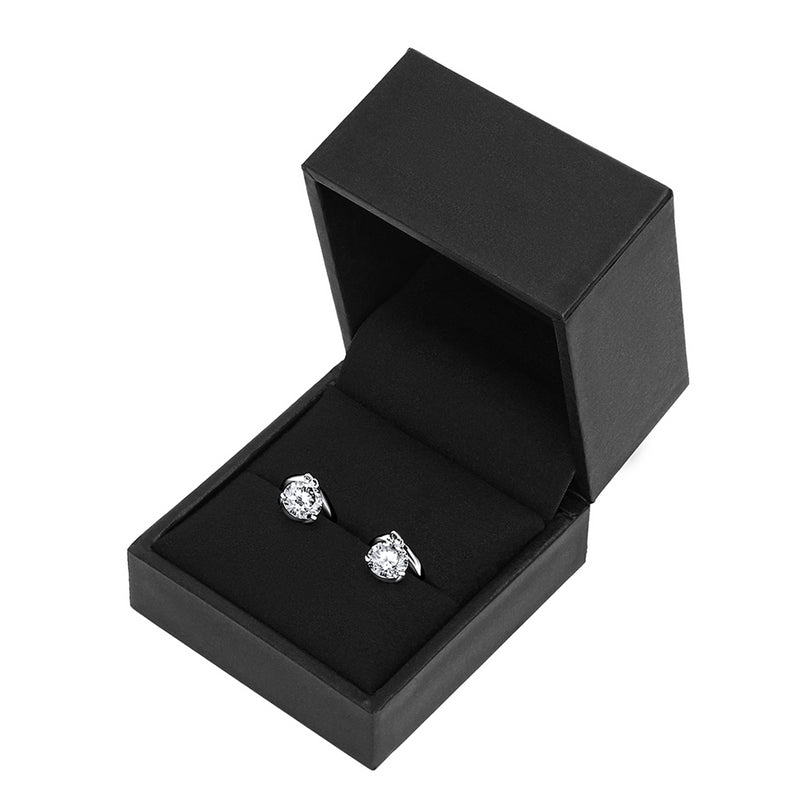 Nadia Moissanite Earrings - Total 2.55 Carat DEF-color Gemstone