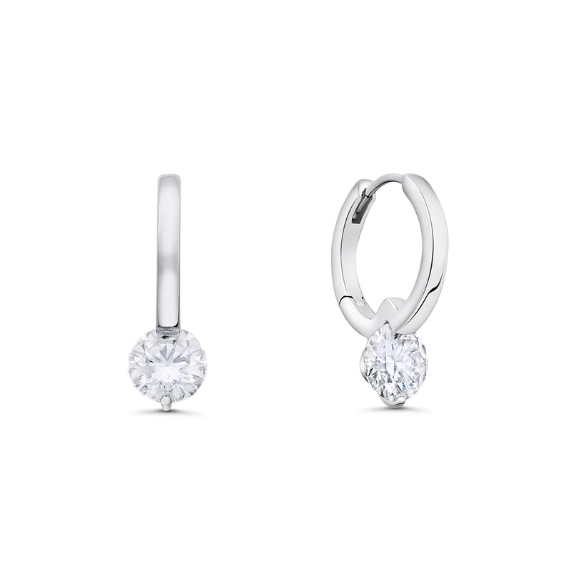 Noella Moissanite Earrings - Total 1.70 Carat DEF-color Gemstone