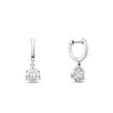 Nadia Moissanite Earrings - Total 2.55 Carat DEF-color Gemstone