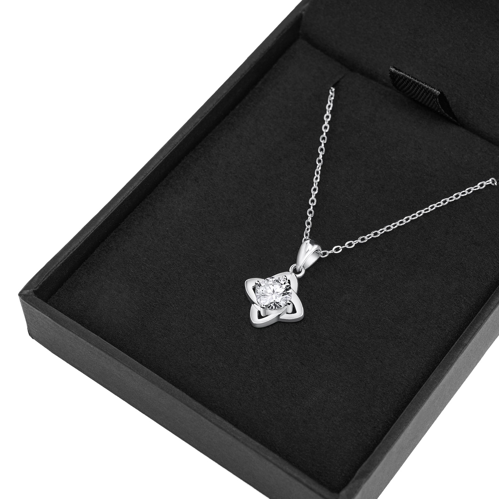 Francis Claire Paisley Moissanite Pendant - 0.85 Carat DEF