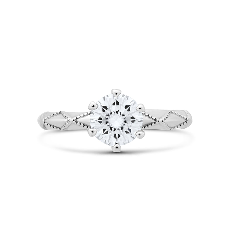 Rosalind Moissanite Ring - 0.85 Carat DEF-color Gemstone