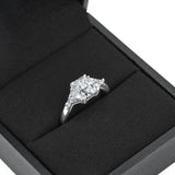 Oaklynn Moissanite Ring - Total 2.55 Carat DEF-color Gemstone