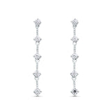 Nyla Moissanite Earrings - Total 0.85 Carat DEF-color Gemstone