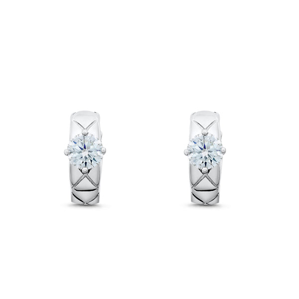 Nerissa Moissanite Earrings - Total 0.85 Carat DEF-color Gemstone