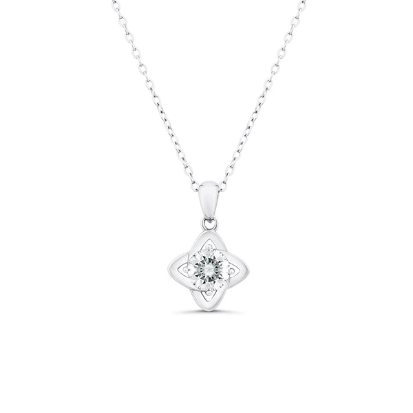 Paisley Moissanite Pendant - 0.85 Carat DEF-color Gemstone