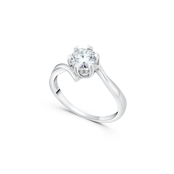 Raina Moissanite Ring - 0.85 Carat DEF-color Gemstone