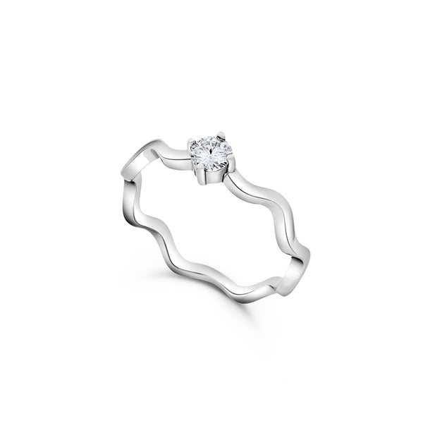 Rhea Moissanite Ring - 0.24 Carat DEF-color Gemstone