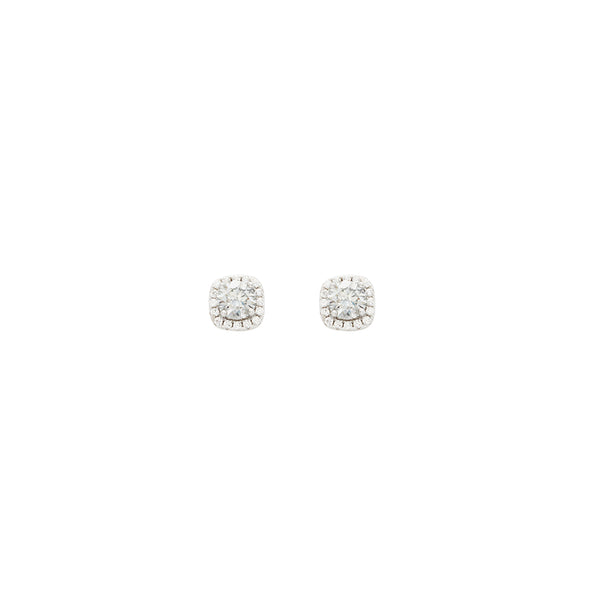 Persephone Moissanite Earrings - 0.5 Carat DEF-color gemstone