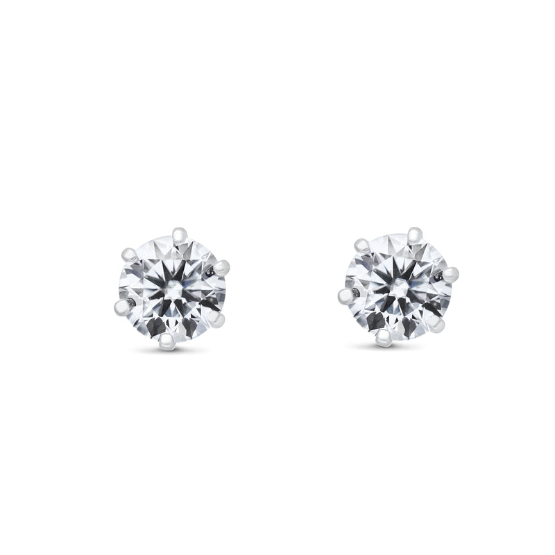 Vela Moissanite Earrings - Total 1.70 Carat DEF-color Gemstone