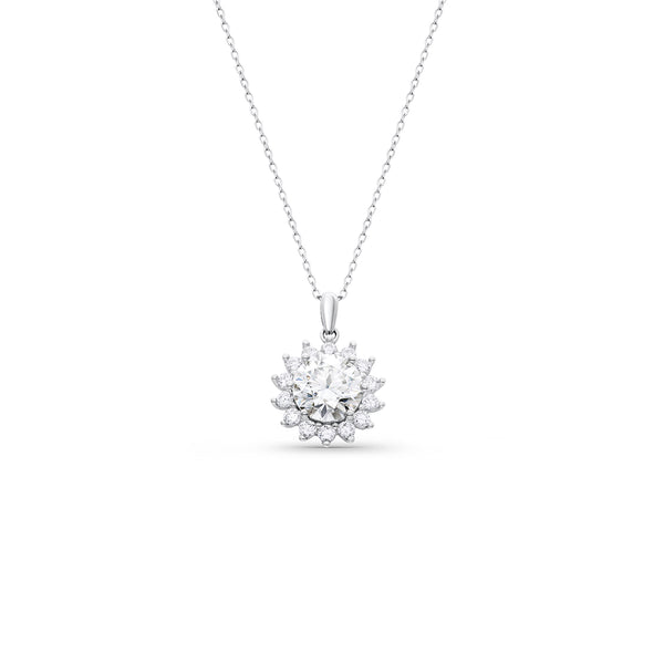 Theodora Moissanite Pendant - Total 5.44 Carat DEF-color Gemstone