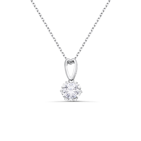 Elodie Moissanite Pendant - 0.85 Carat DEF-color Gemstone