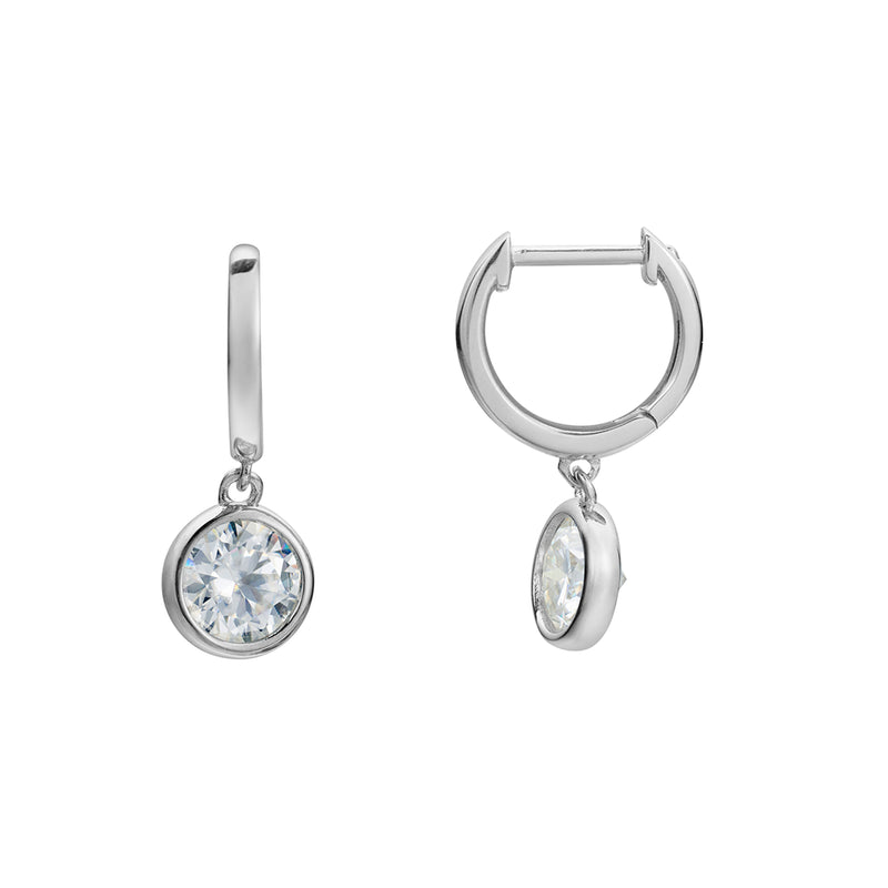 Harlow Moissanite Earrings - 1 CT D-color Gemstone