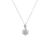 Maia Moissanite Pendant - 2.55 Carat DEF-color Gemstone